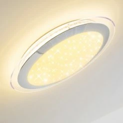 Hofstein Vittangi Deckenleuchte LED Chrom, 1-flammig, Fernbedienung, Farbwechsler 31 Hofstein Vittangi Deckenleuchte LED Chrom, 1-flammig, Fernbedienung, Farbwechsler -LED Leuchten Verkäufe vittangi deckenleuchte h3007181 7