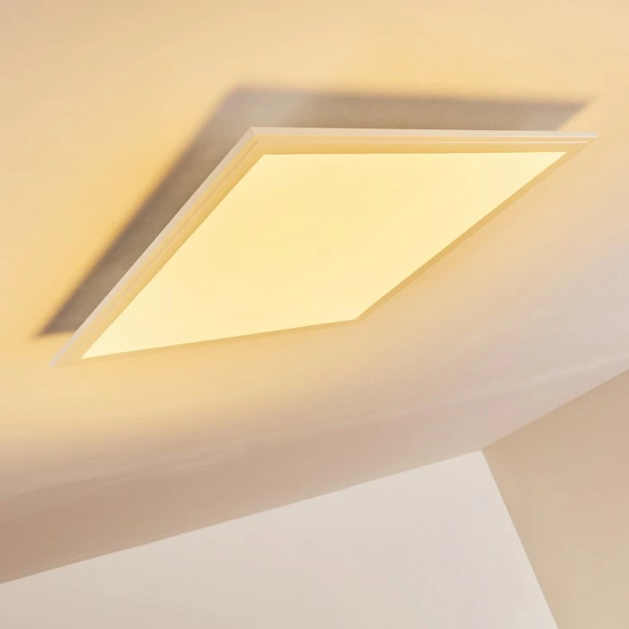 Hofstein Voisines Deckenpanel LED Weiß, 1-flammig, Fernbedienung, Farbwechsler 11 Hofstein Voisines Deckenpanel LED Weiß, 1-flammig, Fernbedienung, Farbwechsler – Bild 11