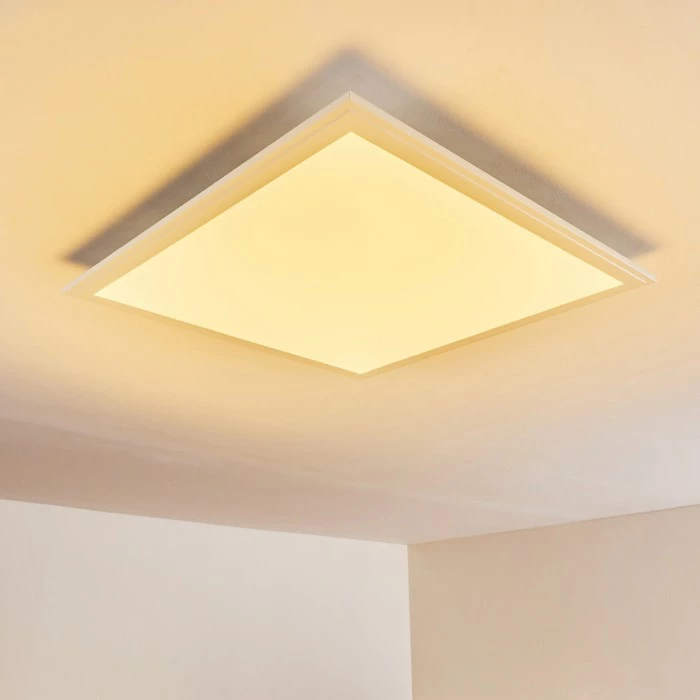 Hofstein Voisines Deckenpanel LED Weiß, 1-flammig, Fernbedienung, Farbwechsler 13 Hofstein Voisines Deckenpanel LED Weiß, 1-flammig, Fernbedienung, Farbwechsler – Bild 13