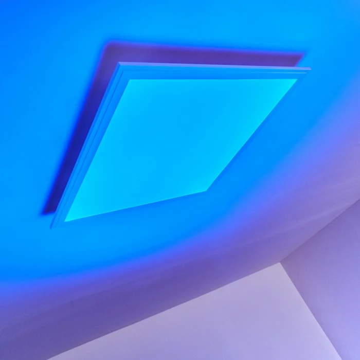 Hofstein Voisines Deckenpanel LED Weiß, 1-flammig, Fernbedienung, Farbwechsler 29 Hofstein Voisines Deckenpanel LED Weiß, 1-flammig, Fernbedienung, Farbwechsler – Bild 29