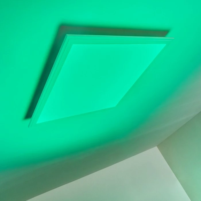 Hofstein Voisines Deckenpanel LED Weiß, 1-flammig, Fernbedienung, Farbwechsler 6 Hofstein Voisines Deckenpanel LED Weiß, 1-flammig, Fernbedienung, Farbwechsler – Bild 6