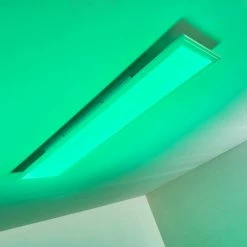 Hofstein Voisines Deckenpanel LED Weiß, 1-flammig, Fernbedienung, Farbwechsler -LED Leuchten Verkäufe voisines deckenpanel h3267776 do1 5