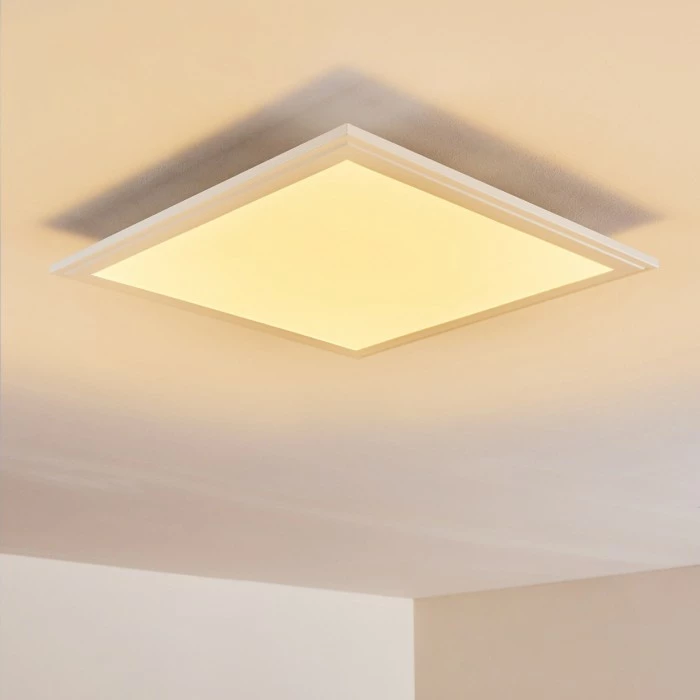 Hofstein Voisines Deckenpanel LED Weiß, 1-flammig, Fernbedienung, Farbwechsler 3 Hofstein Voisines Deckenpanel LED Weiß, 1-flammig, Fernbedienung, Farbwechsler – Bild 3