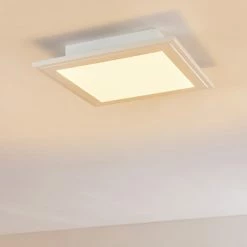 Hofstein Voisines Deckenpanel LED Weiß, 1-flammig, Fernbedienung, Farbwechsler 27 Hofstein Voisines Deckenpanel LED Weiß, 1-flammig, Fernbedienung, Farbwechsler -LED Leuchten Verkäufe voisines deckenpanel h3306154 do1 2