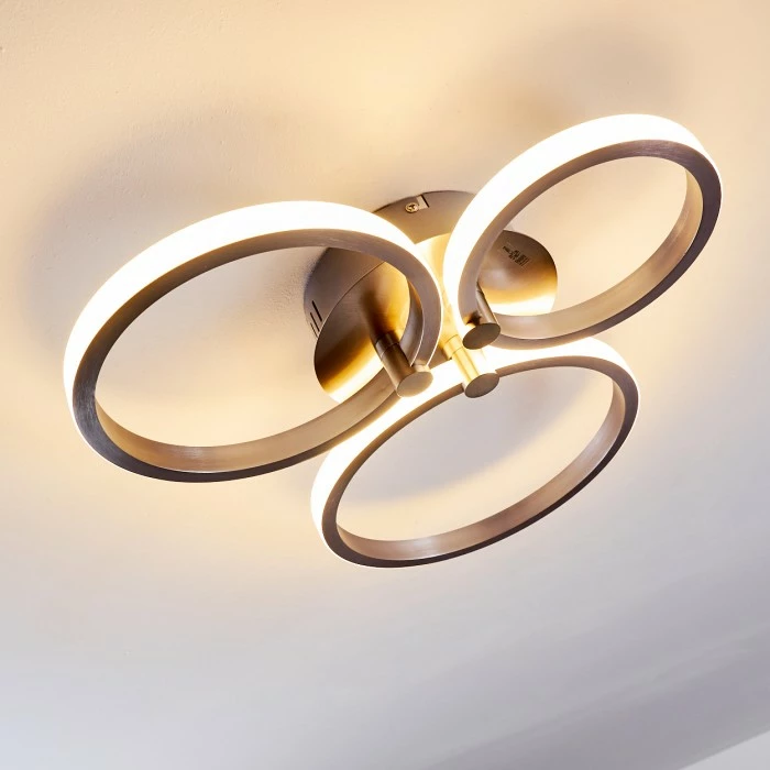 Hofstein Volonne Deckenleuchte LED Silber, 3-flammig 15 Hofstein Volonne Deckenleuchte LED Silber, 3-flammig – Bild 15