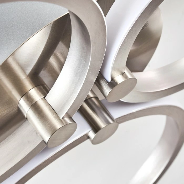 Hofstein Volonne Deckenleuchte LED Silber, 3-flammig 8 Hofstein Volonne Deckenleuchte LED Silber, 3-flammig – Bild 8