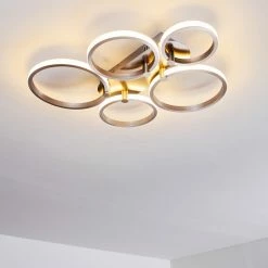 Hofstein Volonne Deckenleuchte LED Silber, 5-flammig 23 Hofstein Volonne Deckenleuchte LED Silber, 5-flammig -LED Leuchten Verkäufe volonne deckenleuchte h3110379 do1 5