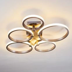 Hofstein Volonne Deckenleuchte LED Silber, 5-flammig 27 Hofstein Volonne Deckenleuchte LED Silber, 5-flammig -LED Leuchten Verkäufe volonne deckenleuchte h3110379 do1 9