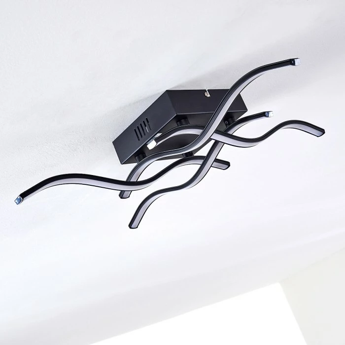 Hofstein Voltti Deckenleuchte LED Schwarz, 4-flammig 16 Hofstein Voltti Deckenleuchte LED Schwarz, 4-flammig – Bild 16