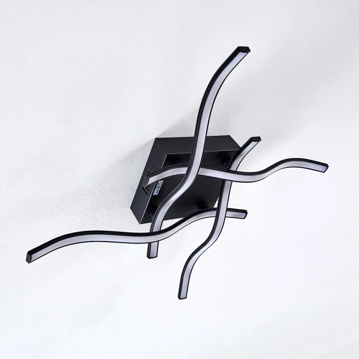 Hofstein Voltti Deckenleuchte LED Schwarz, 4-flammig 4 Hofstein Voltti Deckenleuchte LED Schwarz, 4-flammig – Bild 4