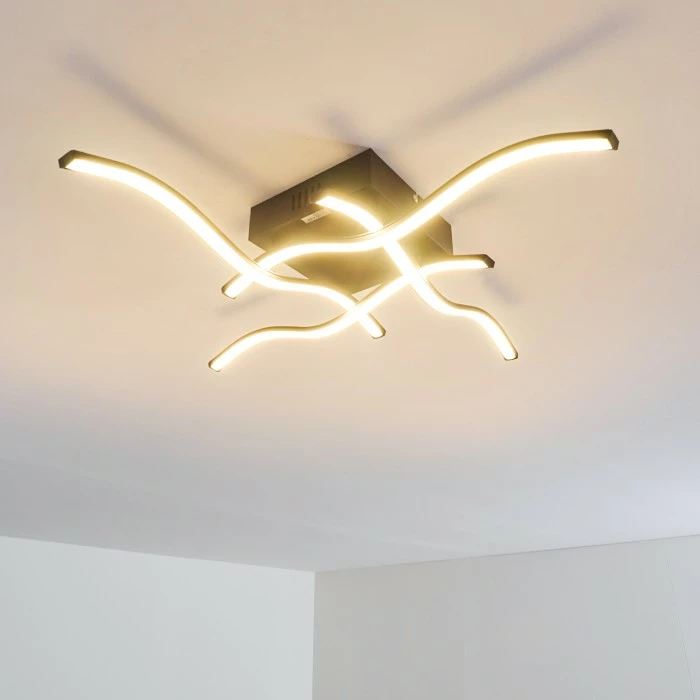 Hofstein Voltti Deckenleuchte LED Schwarz, 4-flammig 7 Hofstein Voltti Deckenleuchte LED Schwarz, 4-flammig – Bild 7