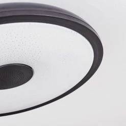 Hofstein Vully Deckenleuchte LED Schwarz, 1-flammig, Fernbedienung, Farbwechsler -LED Leuchten Verkäufe vully deckenleuchte h3457566 5