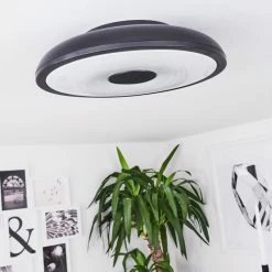 Hofstein Vully Deckenleuchte LED Schwarz, 1-flammig, Fernbedienung, Farbwechsler -LED Leuchten Verkäufe vully deckenleuchte h3457566 9