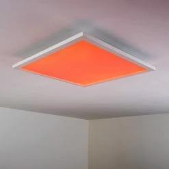 Hofstein Wabos Deckenpanel LED Weiß, 1-flammig, Fernbedienung, Farbwechsler -LED Leuchten Verkäufe wabos deckenpanel h3001349 13