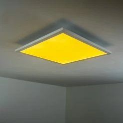 Hofstein Wabos Deckenpanel LED Weiß, 1-flammig, Fernbedienung, Farbwechsler -LED Leuchten Verkäufe wabos deckenpanel h3001349 16