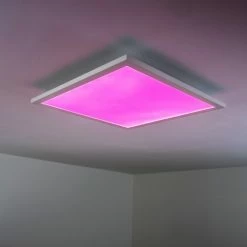 Hofstein Wabos Deckenpanel LED Weiß, 1-flammig, Fernbedienung, Farbwechsler -LED Leuchten Verkäufe wabos deckenpanel h3001349 17