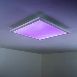 Hofstein Wabos Deckenpanel LED Weiß, 1-flammig, Fernbedienung, Farbwechsler -LED Leuchten Verkäufe wabos deckenpanel h3001349 18