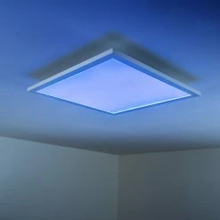 Hofstein Wabos Deckenpanel LED Weiß, 1-flammig, Fernbedienung, Farbwechsler -LED Leuchten Verkäufe wabos deckenpanel h3001349 19