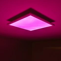 Hofstein Wabos Deckenpanel LED Weiß, 1-flammig, Fernbedienung, Farbwechsler -LED Leuchten Verkäufe wabos deckenpanel h3001349 21