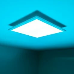 Hofstein Wabos Deckenpanel LED Weiß, 1-flammig, Fernbedienung, Farbwechsler -LED Leuchten Verkäufe wabos deckenpanel h3001349 23