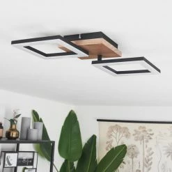 Hofstein Walschbronn Deckenleuchte LED Schwarz, Naturfarben, 1-flammig -LED Leuchten Verkäufe walschbronn deckenleuchte h3652008 9