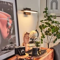 Hofstein Waltenheim Wandleuchte LED Nickel-Matt, Schwarz, 1-flammig -LED Leuchten Verkäufe waltenheim wandleuchte h3654361 5