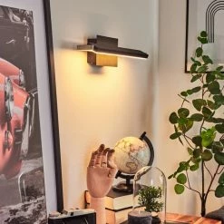 Hofstein Waltenheim Wandleuchte LED Nickel-Matt, Schwarz, 1-flammig -LED Leuchten Verkäufe waltenheim wandleuchte h3654361 9