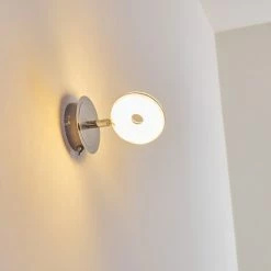 Hofstein Wandleuchte Donot LED Nickel-Matt, Chrom, 1-flammig -LED Leuchten Verkäufe wandleuchte donot h3021293 do2 2