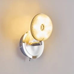 Hofstein Wandleuchte Donot LED Nickel-Matt, Chrom, 1-flammig -LED Leuchten Verkäufe wandleuchte donot h3021293 do2 4