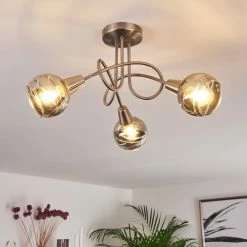 Hofstein Warga Deckenleuchte LED Nickel-Matt, 3-flammig 21 Hofstein Warga Deckenleuchte LED Nickel-Matt, 3-flammig -LED Leuchten Verkäufe warga deckenleuchte h3390160 10