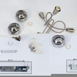 Hofstein Warga Deckenleuchte LED Nickel-Matt, 3-flammig 15 Hofstein Warga Deckenleuchte LED Nickel-Matt, 3-flammig -LED Leuchten Verkäufe warga deckenleuchte h3390160 4