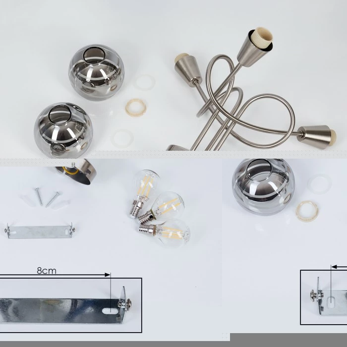 Hofstein Warga Deckenleuchte LED Nickel-Matt, 3-flammig 5 Hofstein Warga Deckenleuchte LED Nickel-Matt, 3-flammig – Bild 5