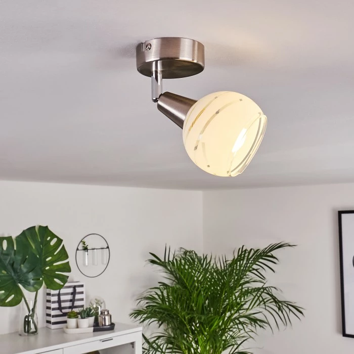 Hofstein Warga Deckenleuchte LED Nickel-Matt, 1-flammig 11 Hofstein Warga Deckenleuchte LED Nickel-Matt, 1-flammig – Bild 11