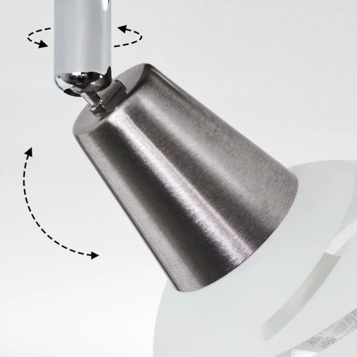 Hofstein Warga Deckenleuchte LED Nickel-Matt, 1-flammig 6 Hofstein Warga Deckenleuchte LED Nickel-Matt, 1-flammig – Bild 6