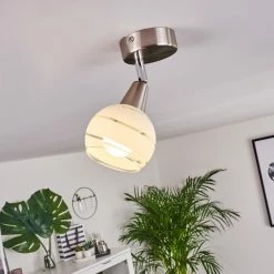 Hofstein Warga Deckenleuchte LED Nickel-Matt, 1-flammig 20 Hofstein Warga Deckenleuchte LED Nickel-Matt, 1-flammig -LED Leuchten Verkäufe warga deckenleuchte h3395189 8