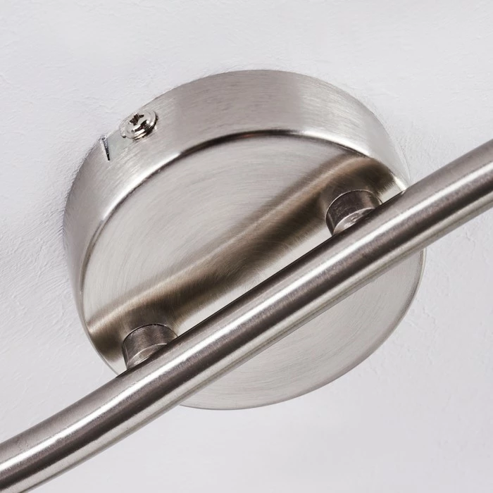 Hofstein Warga Deckenleuchte LED Nickel-Matt, 2-flammig 3 Hofstein Warga Deckenleuchte LED Nickel-Matt, 2-flammig – Bild 3