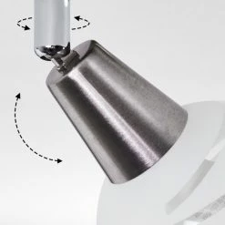 Hofstein Warga Deckenleuchte LED Nickel-Matt, 2-flammig 17 Hofstein Warga Deckenleuchte LED Nickel-Matt, 2-flammig -LED Leuchten Verkäufe warga deckenleuchte h3395226 5