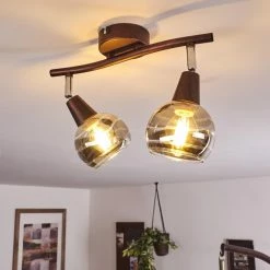 Hofstein Warga Deckenleuchte LED Bronze, 2-flammig -LED Leuchten Verkäufe warga deckenleuchte h3395257 6