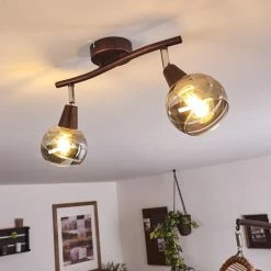 Hofstein Warga Deckenleuchte LED Bronze, 2-flammig -LED Leuchten Verkäufe warga deckenleuchte h3395257 8