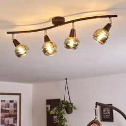 Hofstein Warga Deckenleuchte LED Bronze, 4-flammig 19 Hofstein Warga Deckenleuchte LED Bronze, 4-flammig -LED Leuchten Verkäufe warga deckenleuchte h3395288 9