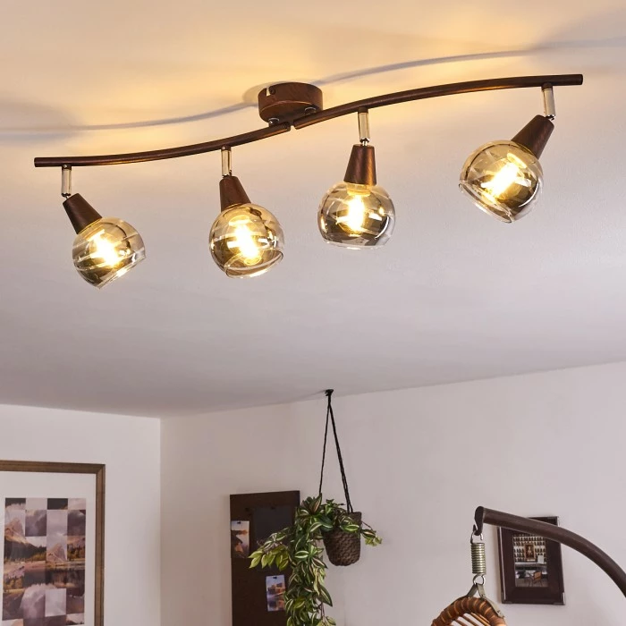 Hofstein Warga Deckenleuchte LED Bronze, 4-flammig 10 Hofstein Warga Deckenleuchte LED Bronze, 4-flammig – Bild 10