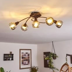 Hofstein Warga Deckenleuchte LED Bronze, 4-flammig 16 Hofstein Warga Deckenleuchte LED Bronze, 4-flammig -LED Leuchten Verkäufe warga deckenleuchte h3395325 6