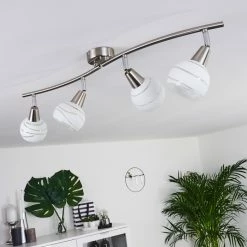 Hofstein Warga Deckenleuchte LED Nickel-Matt, 4-flammig -LED Leuchten Verkäufe warga deckenleuchte h3395424 9