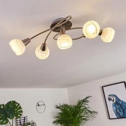 Hofstein Warga Deckenleuchte LED Nickel-Matt, 5-flammig -LED Leuchten Verkäufe warga deckenleuchte h3395479 10