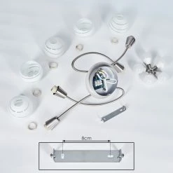 Hofstein Warga Deckenleuchte LED Nickel-Matt, 5-flammig -LED Leuchten Verkäufe warga deckenleuchte h3395479 4