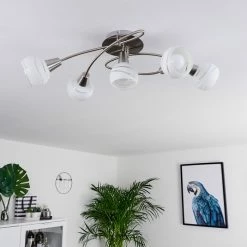 Hofstein Warga Deckenleuchte LED Nickel-Matt, 5-flammig -LED Leuchten Verkäufe warga deckenleuchte h3395479 9