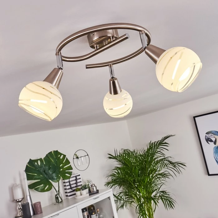 Hofstein Warga Deckenleuchte LED Nickel-Matt, 3-flammig 11 Hofstein Warga Deckenleuchte LED Nickel-Matt, 3-flammig – Bild 11