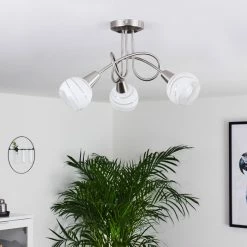 Hofstein Warga Deckenleuchte LED Nickel-Matt, 3-flammig 23 Hofstein Warga Deckenleuchte LED Nickel-Matt, 3-flammig -LED Leuchten Verkäufe warga deckenleuchte h3405819 11