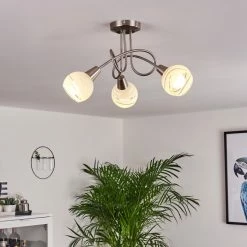 Hofstein Warga Deckenleuchte LED Nickel-Matt, 3-flammig 20 Hofstein Warga Deckenleuchte LED Nickel-Matt, 3-flammig -LED Leuchten Verkäufe warga deckenleuchte h3405819 8