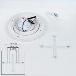 Hofstein Wawo Deckenpanel LED Grau, Weiß, 1-flammig, Fernbedienung 14 Hofstein Wawo Deckenpanel LED Grau, Weiß, 1-flammig, Fernbedienung -LED Leuchten Verkäufe wawo deckenpanel h3419151 4